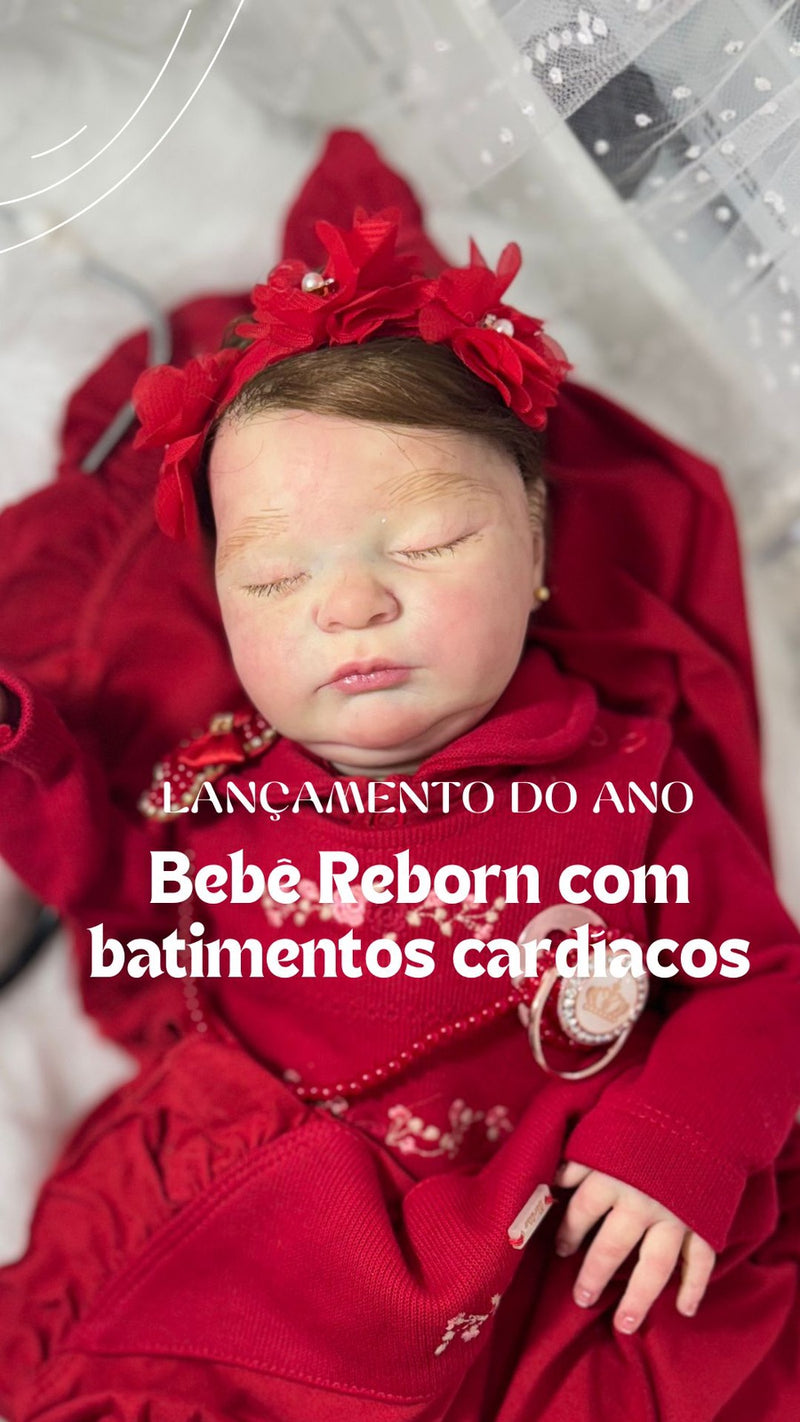 Bebê Reborn com batimentos cardíacos Premium Lançamento 2024+ Enxoval de brinde+ 6X sem juros+ Frete Grátis